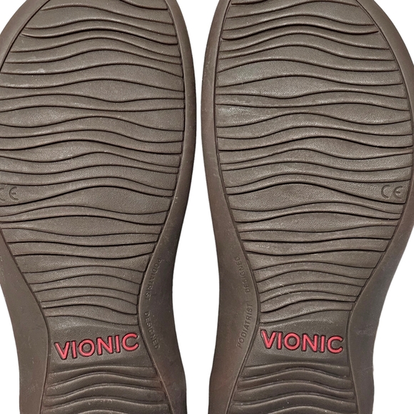 Vionic Rest Kirra Sandals White Perforated Leather Thong Slingback - Picture 11 of 11